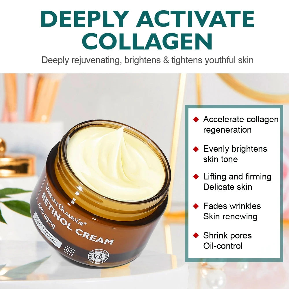 Dermavive Labs™- Anti-Aging Retinol Cream Skincare Set for Dark sport + Wrinkles
